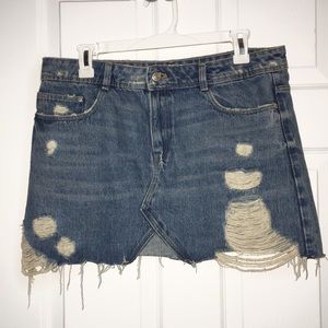 Distressed Jean Skirt💙💙